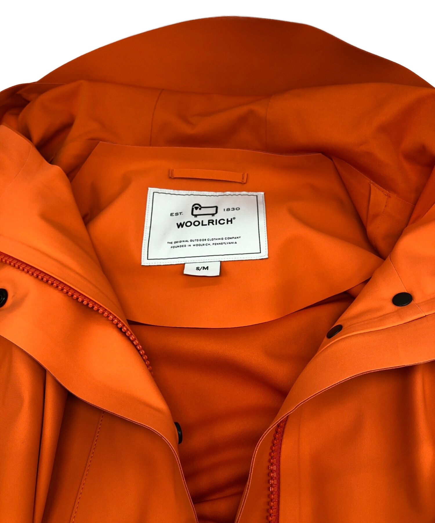 [US古着] 80s Woolrich 冬用リバーシブルポンチョ ネップ入ウール 中古・古着通販】WOOLRICH (ウールリッチ) ポンチョ オレンジ サイズ:S