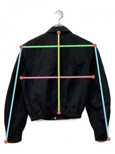 中古・古着通販】ORIMI (オリミ) SASH BOMBER JACKET ブラック サイズ