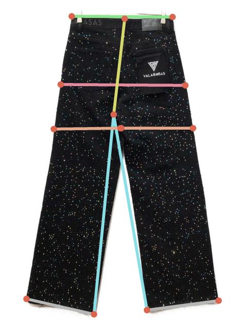 中古・古着通販】VALABASAS (バラバサス) ラインストーンフレアパンツ