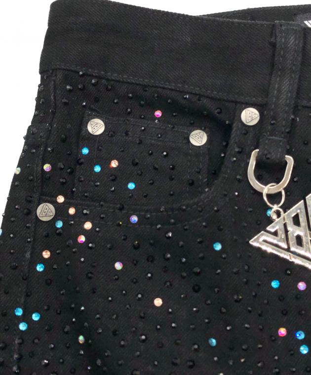 中古・古着通販】VALABASAS (バラバサス) ラインストーンフレアパンツ