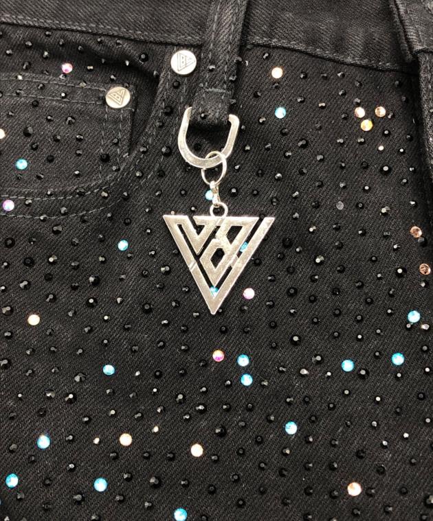 中古・古着通販】VALABASAS (バラバサス) ラインストーンフレアパンツ