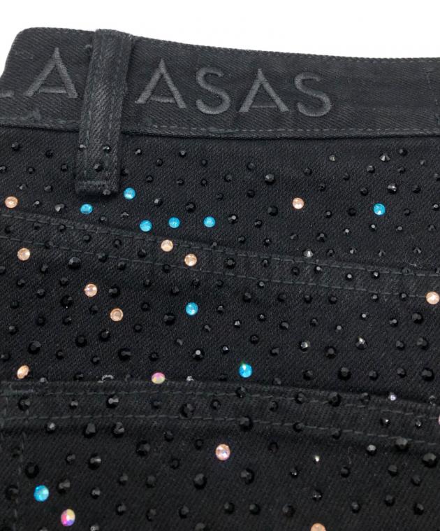中古・古着通販】VALABASAS (バラバサス) ラインストーンフレアパンツ