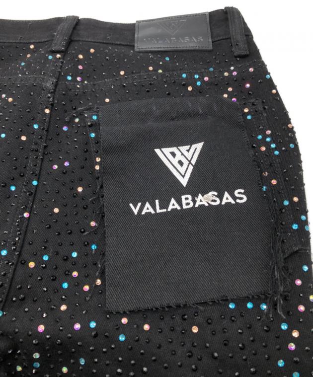 中古・古着通販】VALABASAS (バラバサス) ラインストーンフレアパンツ
