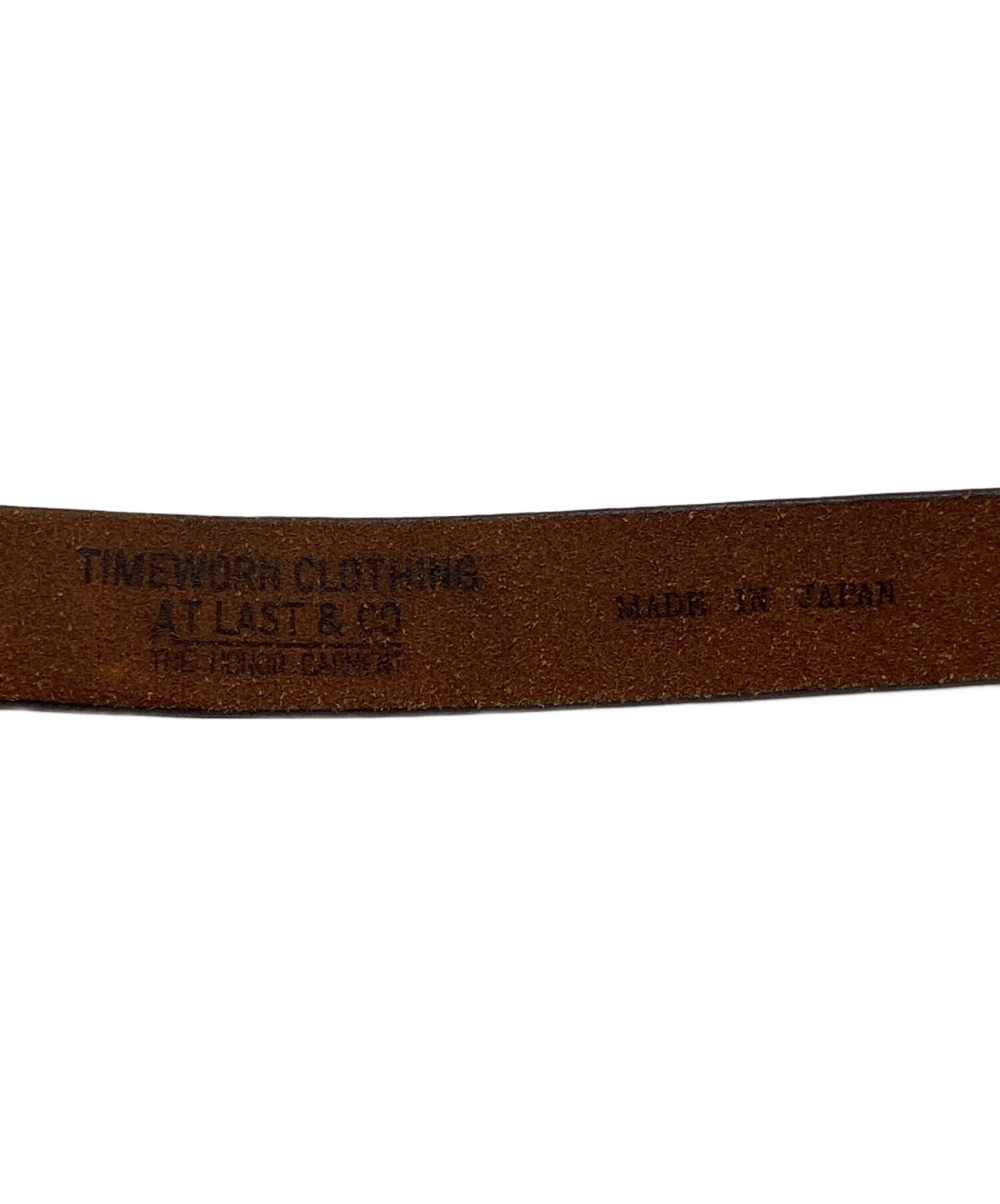 中古・古着通販】ATLAST & CO (アットラスト) INITIALベルト ブラウン