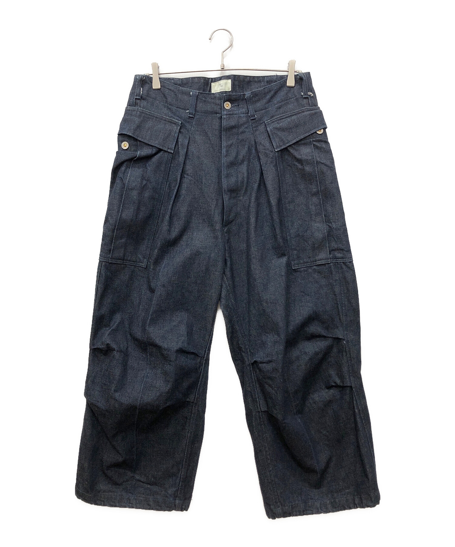 中古・古着通販】HERILL (ヘリル) 15oz DENIM CARGO PANTS ブルー
