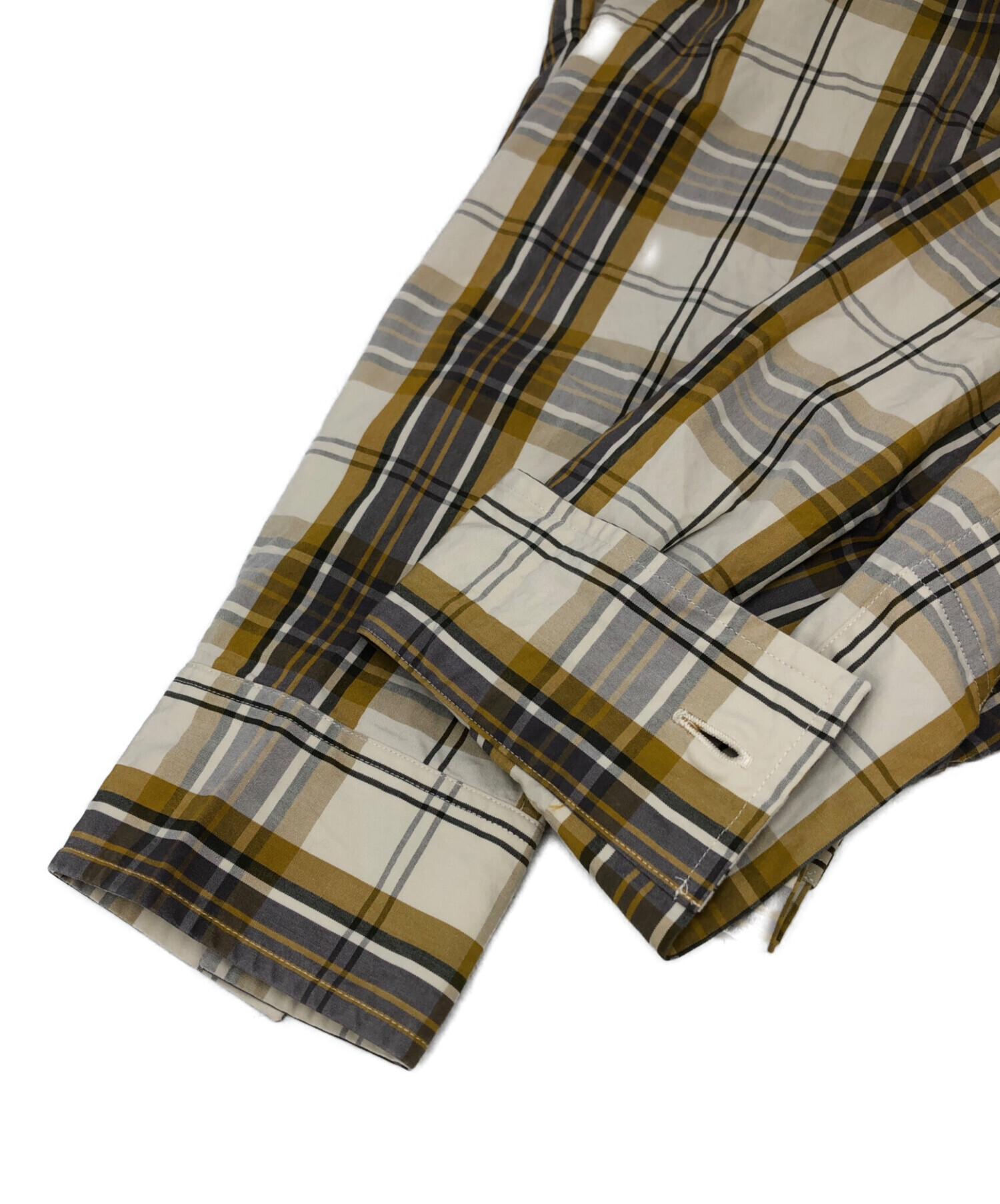 マーガレットハウエル GRAPHIC CHECK COTTON （L） 中古・古着通販】MARGARET HOWELL (マーガレットハウエル) GRAPHIC
