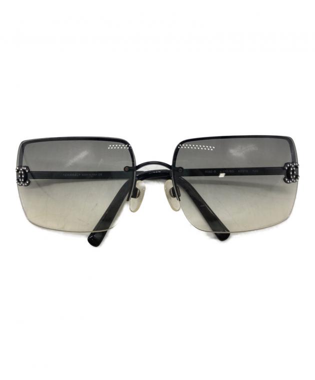 中古・古着通販】CHANEL (シャネル) リムレスサングラス ブラック