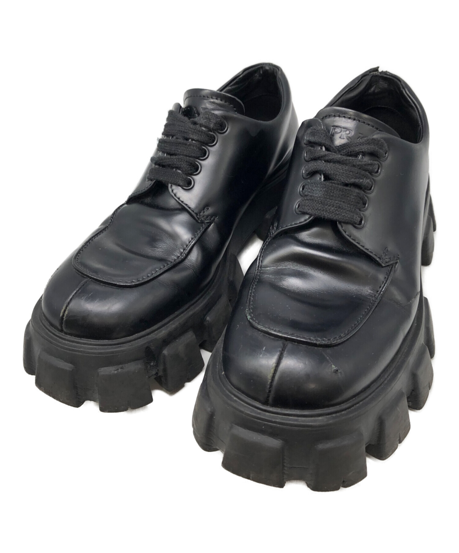 中古・古着通販】PRADA (プラダ) モノリス ブラッシュドレザー レース