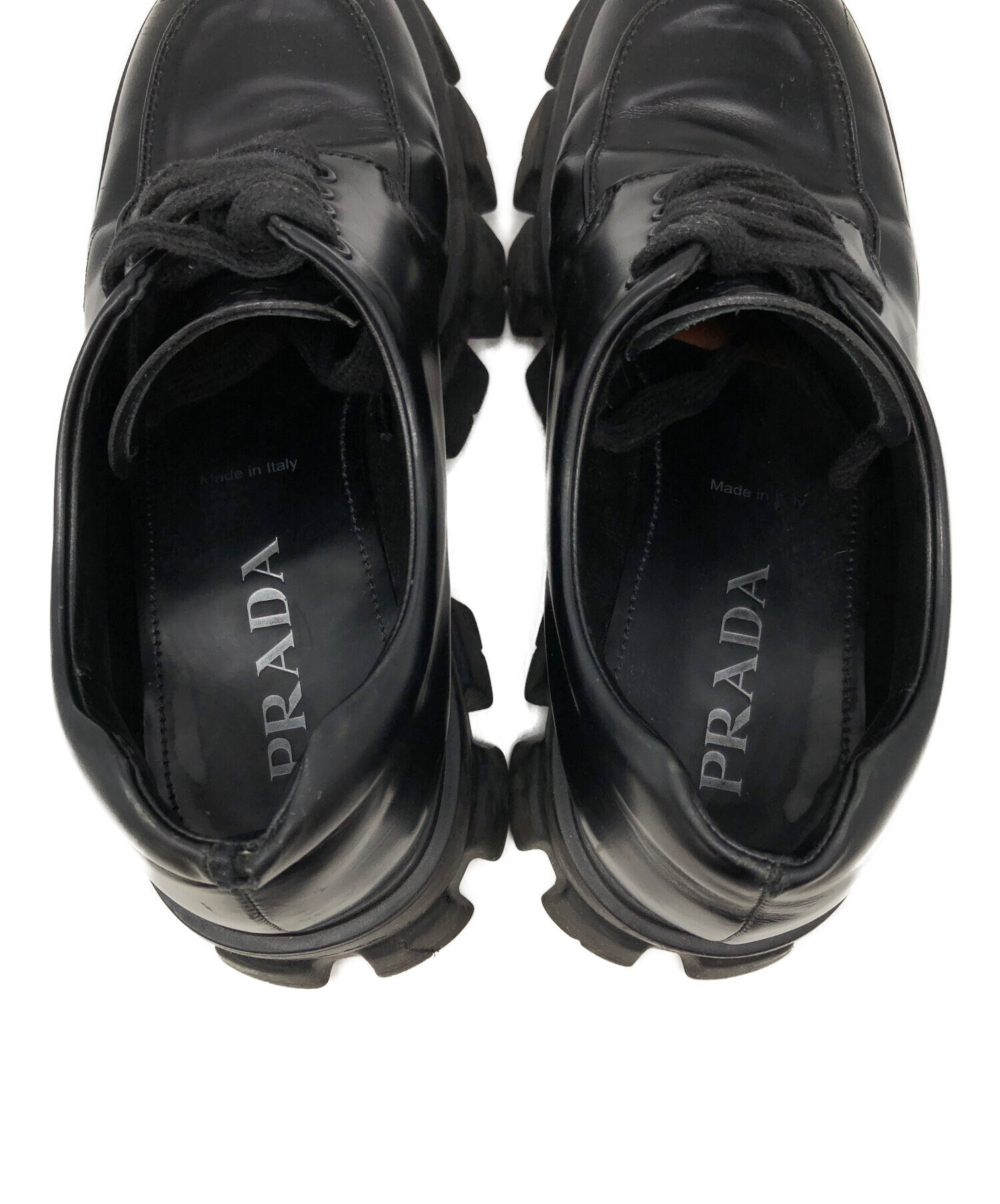 中古・古着通販】PRADA (プラダ) モノリス ブラッシュドレザー レース
