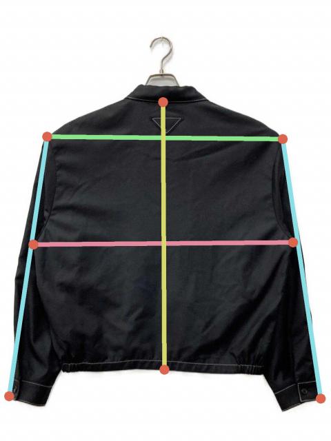 中古・古着通販】PRADA (プラダ) トライアングルロゴジップジャケット