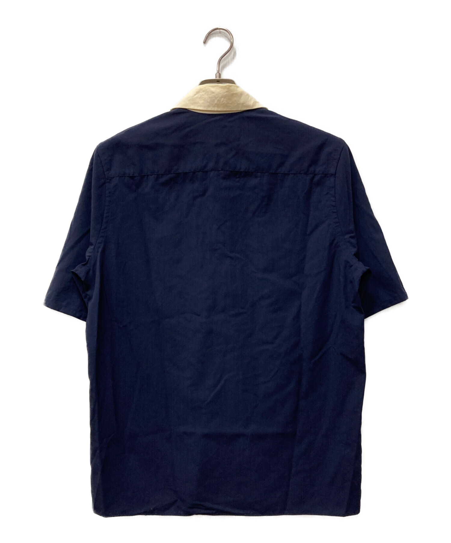 prada ポロシャツ 中古・古着通販】PRADA (プラダ) バイカラーポロシャツ ネイビー