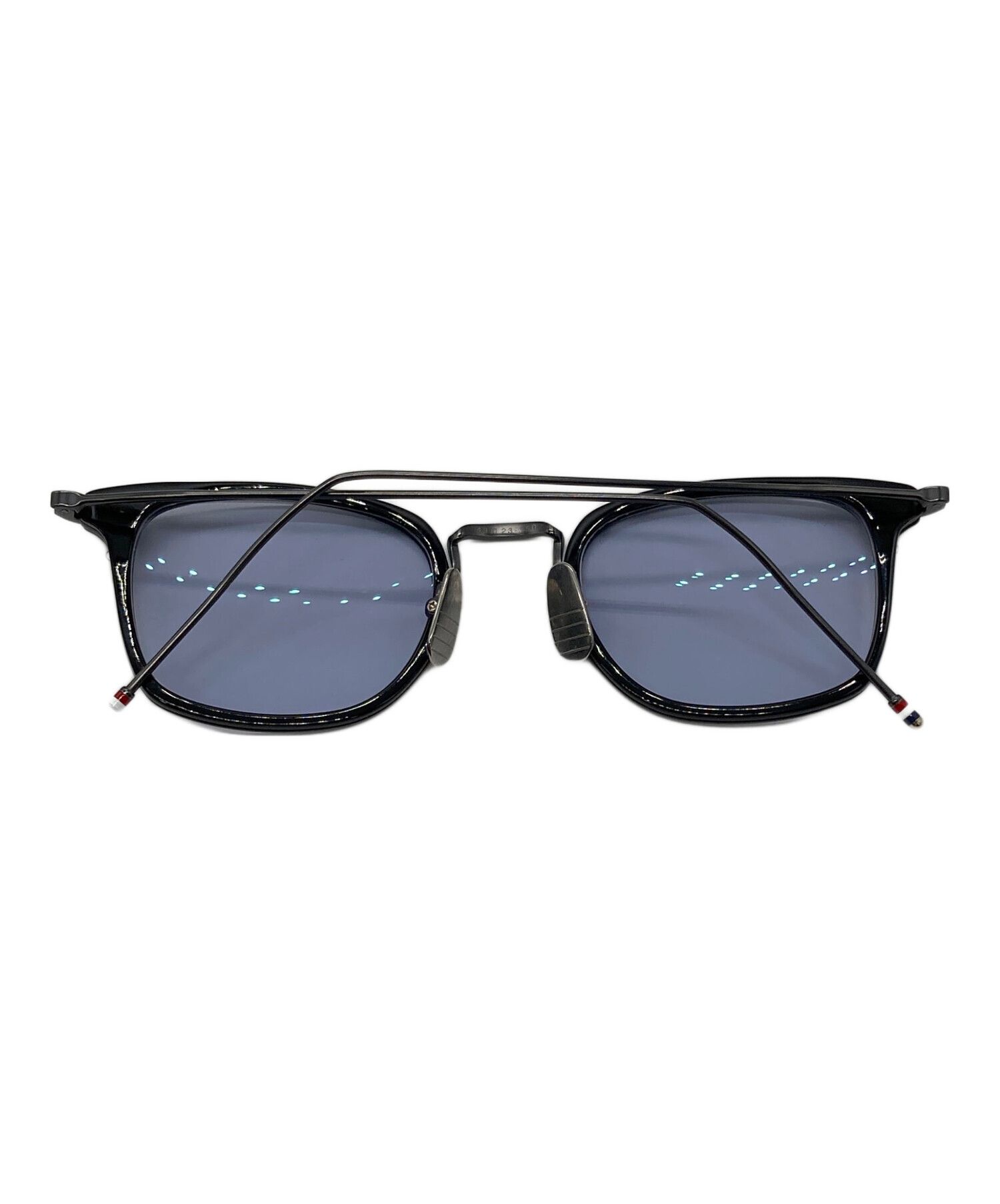THOM BROWNE サングラス ブラック 中古・古着通販】Thom Browne (トムブラウン) サングラス ブラック