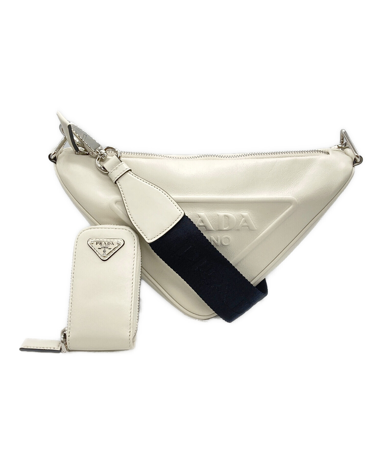 中古・古着通販】PRADA (プラダ) トライアングルショルダーバッグ