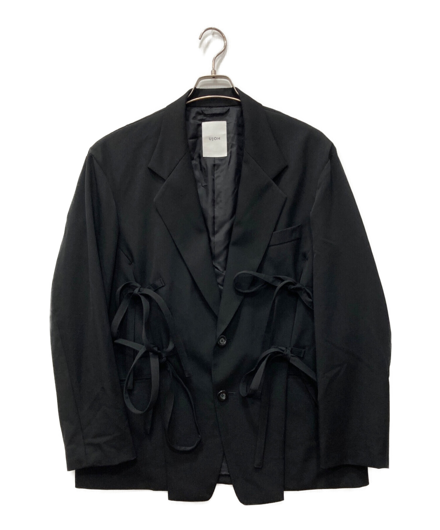【定価79,200円】ウジョー・ujho ハーフテーラードジャケット　サイズ4 中古・古着通販】UJOH (ウジョー) リボン付テーラードジャケット