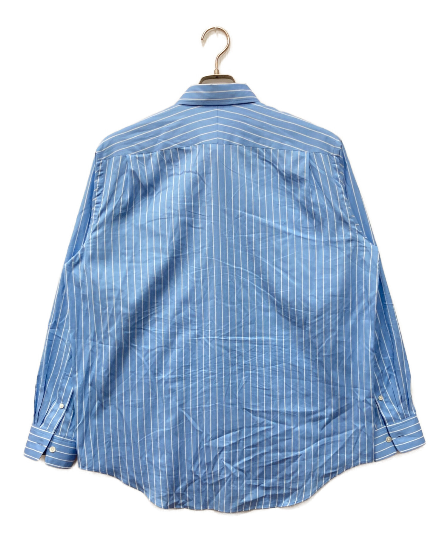 AURALEE ブルーストライプシャツ サイズ5 美品 中古・古着通販】AURALEE (オーラリー) COTTON SILK STRIPE SHIRT