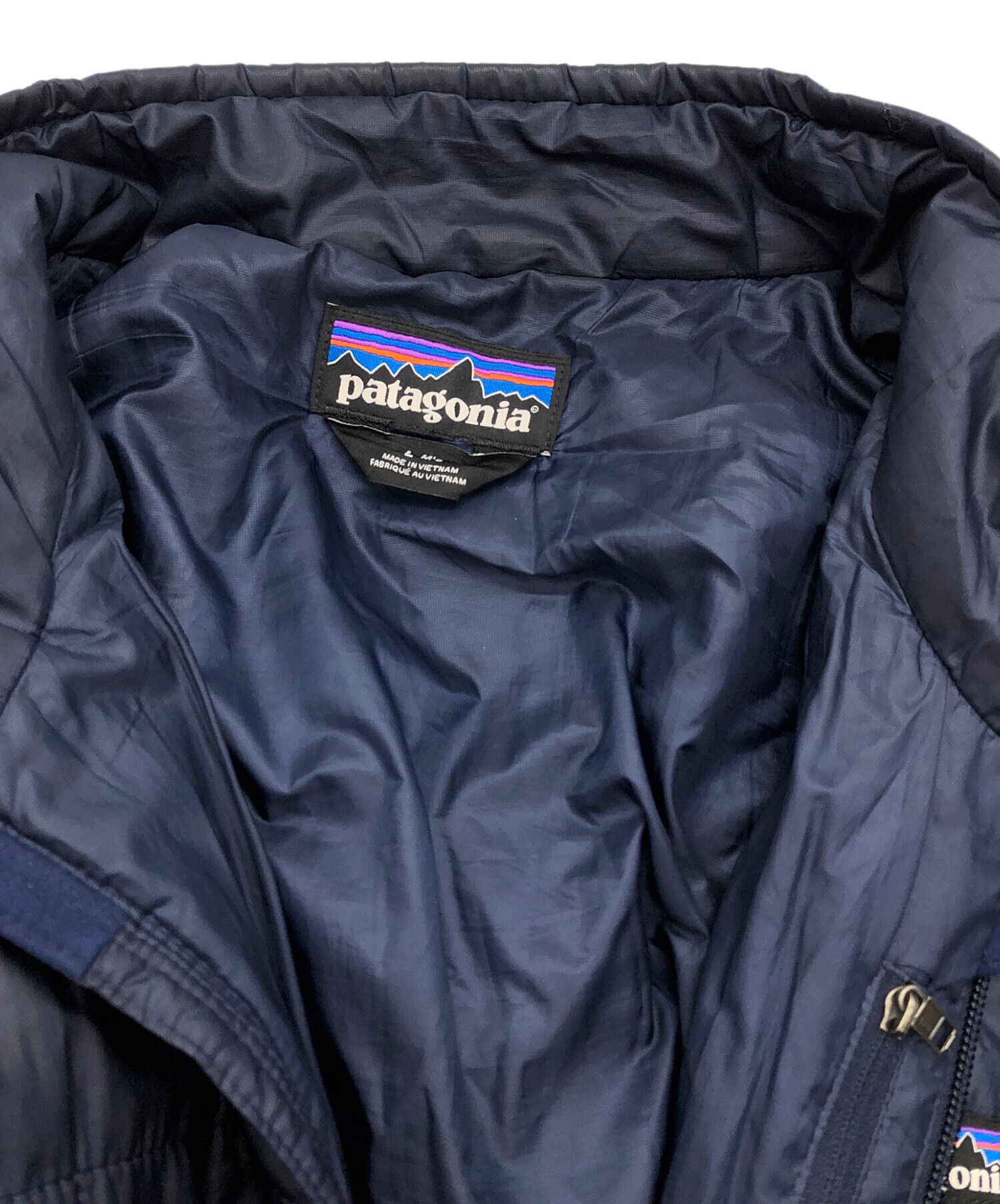 パタゴニア ナノパフジャケット 中綿ジャケット ライトダウン 古着 中古・古着通販】Patagonia (パタゴニア) ナノパフジャケット ネイビー