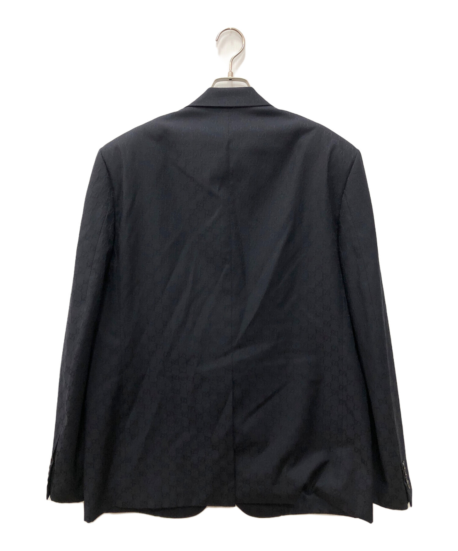 中古・古着通販】GUCCI (グッチ) GGウール シングルブレスト