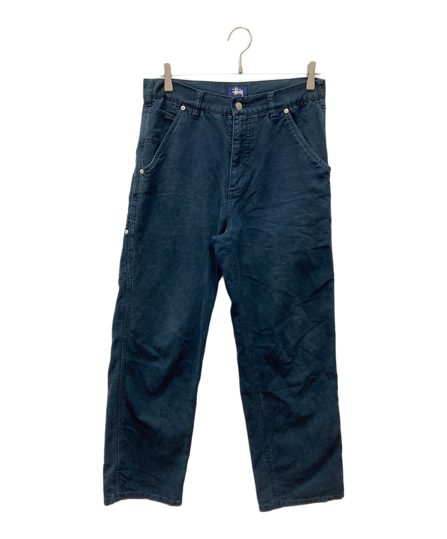 【美品】　stussy ペインターパンツ　30インチ 中古・古着通販】stussy (ステューシー) ペインターパンツ ネイビー
