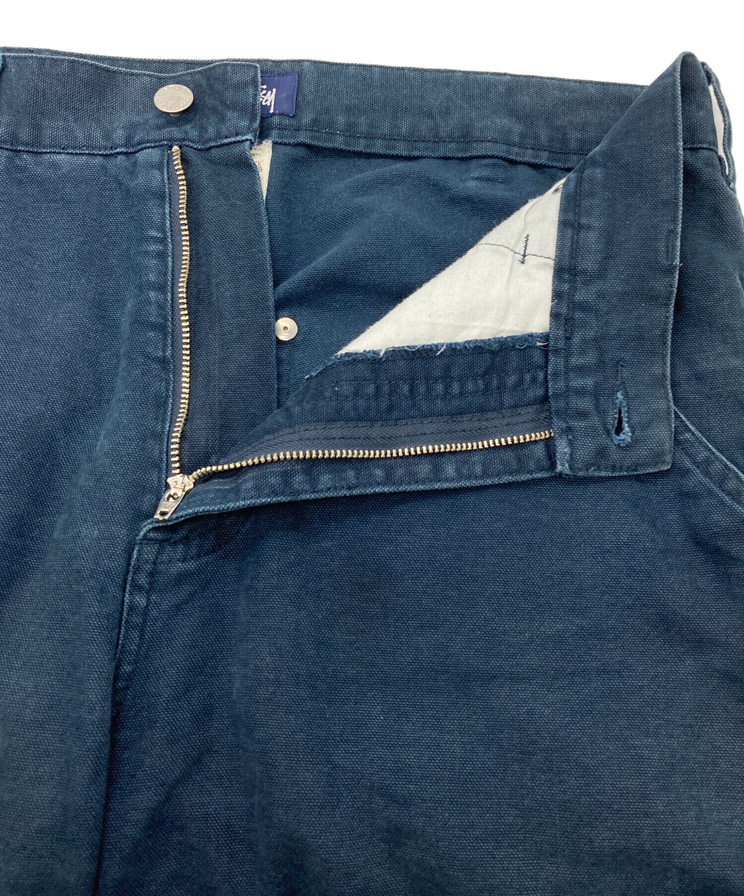 stussyペインターパンツ 中古・古着通販】stussy (ステューシー) ペインターパンツ ネイビー
