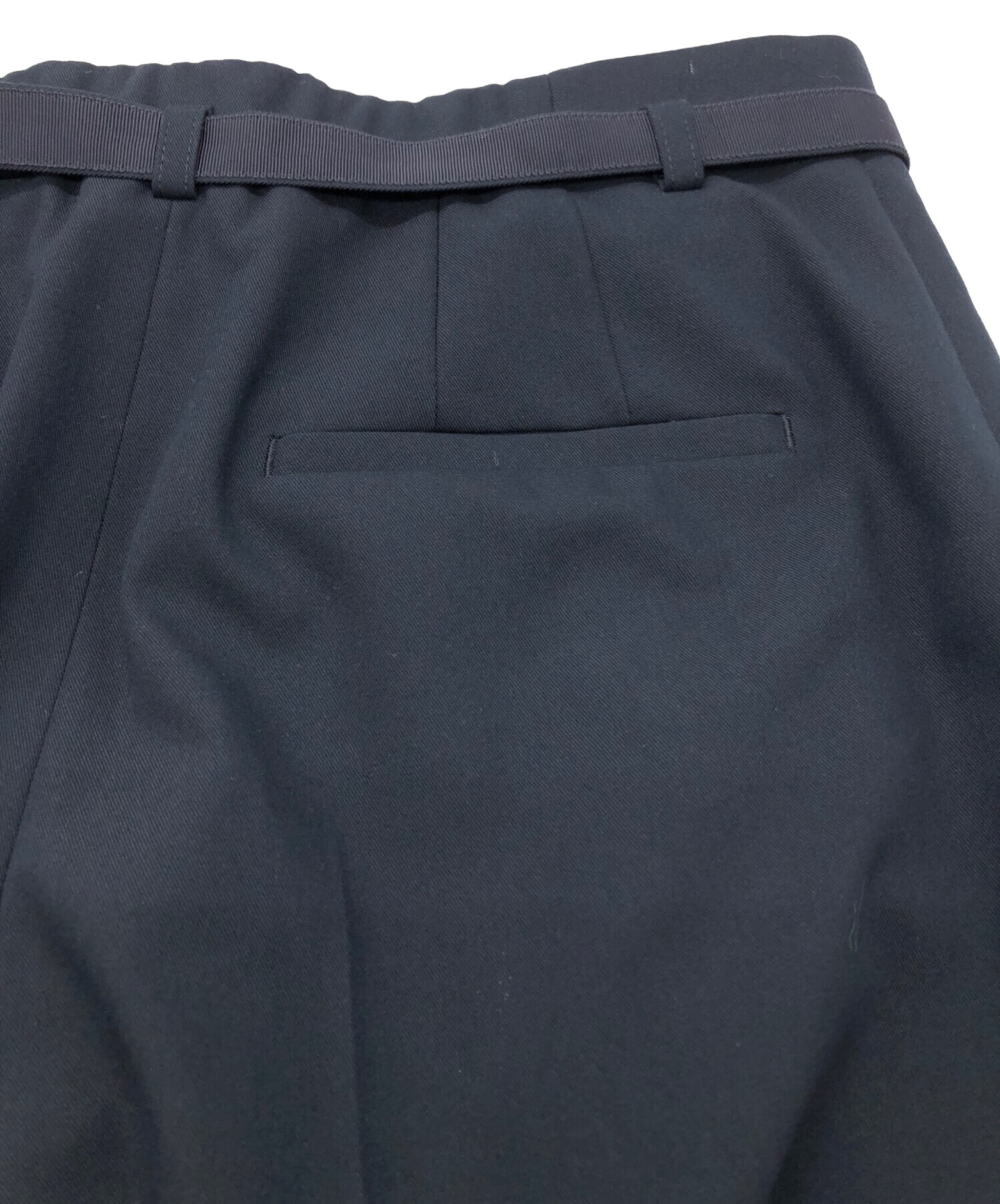 中古・古着通販】ANAYI (アナイ) クリアツイルワイドパンツ ネイビー
