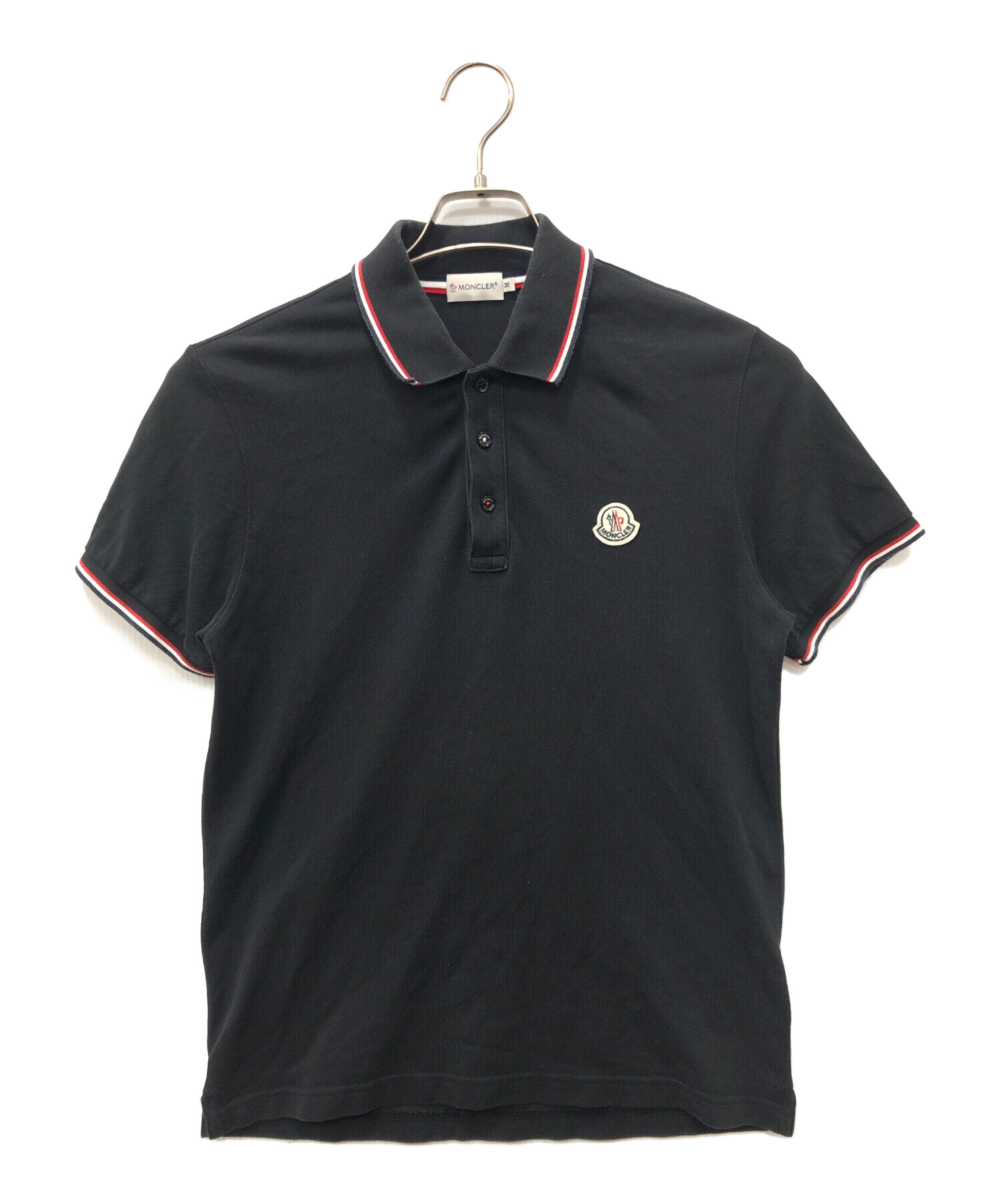 中古・古着通販】MONCLER (モンクレール) ポロシャツ ネイビー サイズ