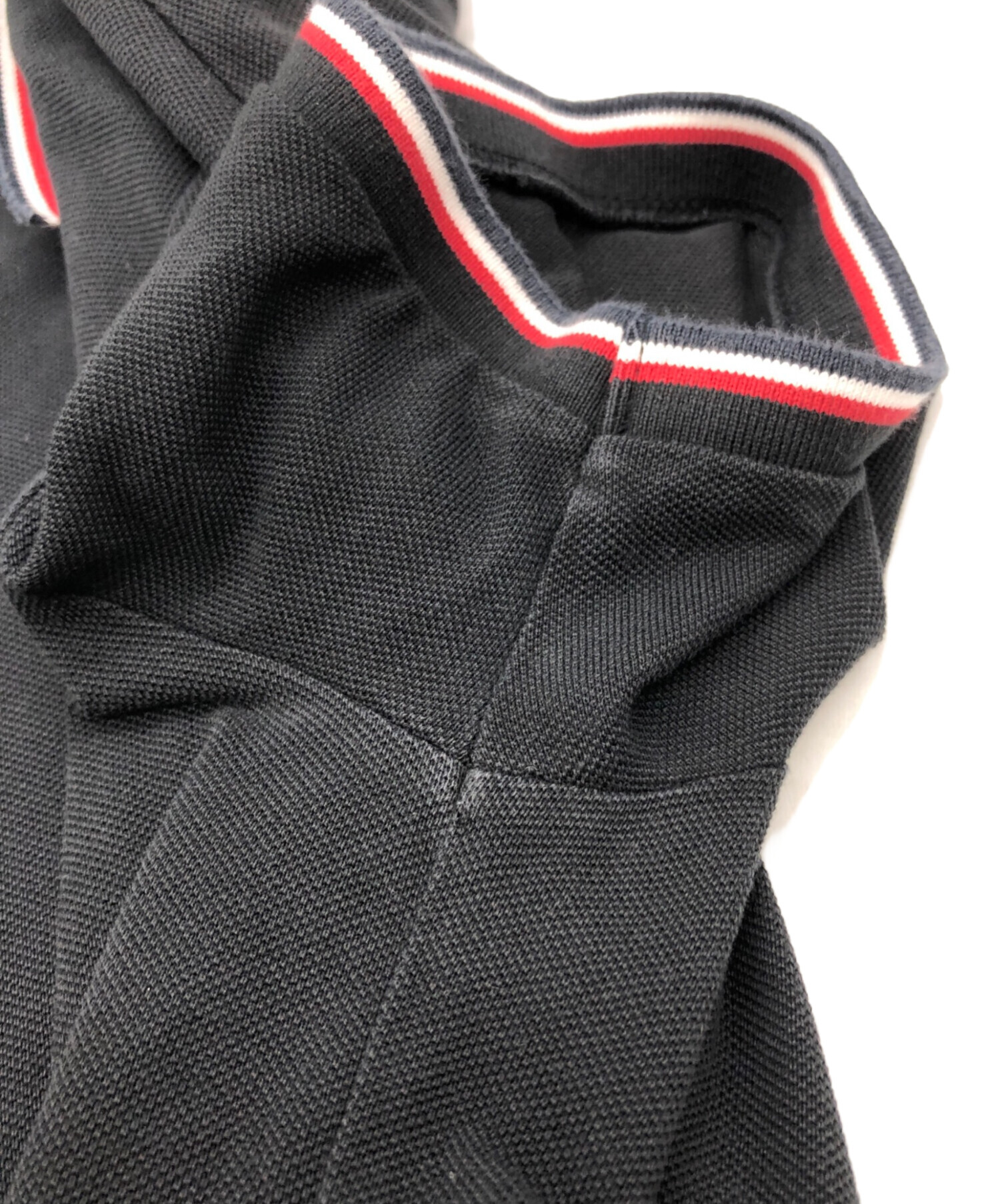 中古・古着通販】MONCLER (モンクレール) ポロシャツ ネイビー サイズ