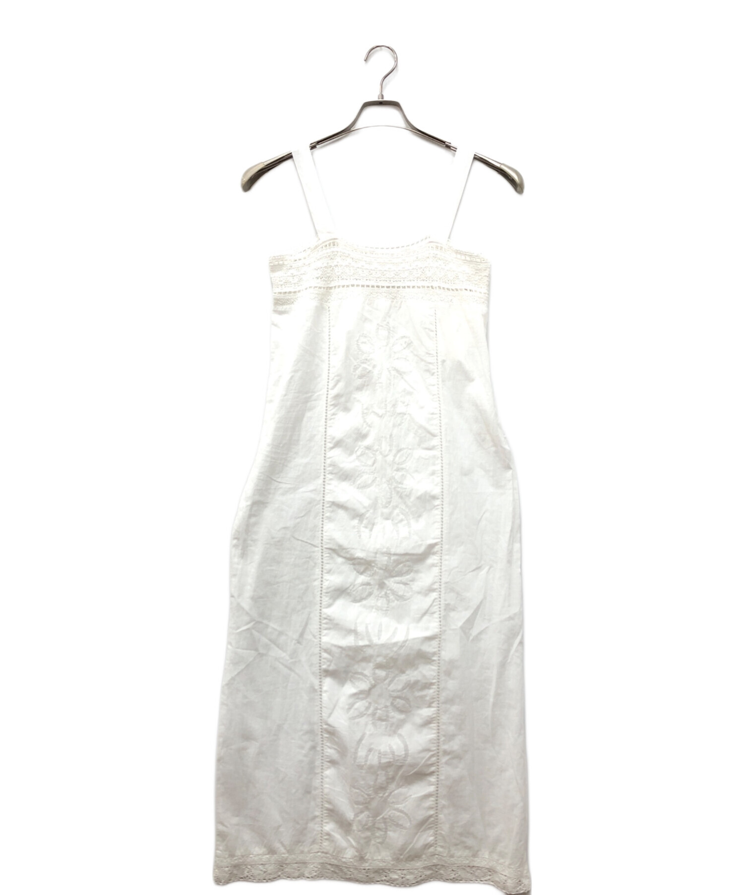 中古・古着通販】anuke (アンヌーク) Patchwork Lace Onepiece 