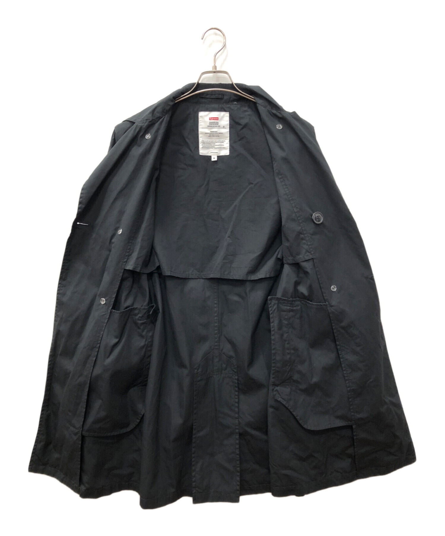 中古・古着通販】SUPREME (シュプリーム) Black Death Trench Coat