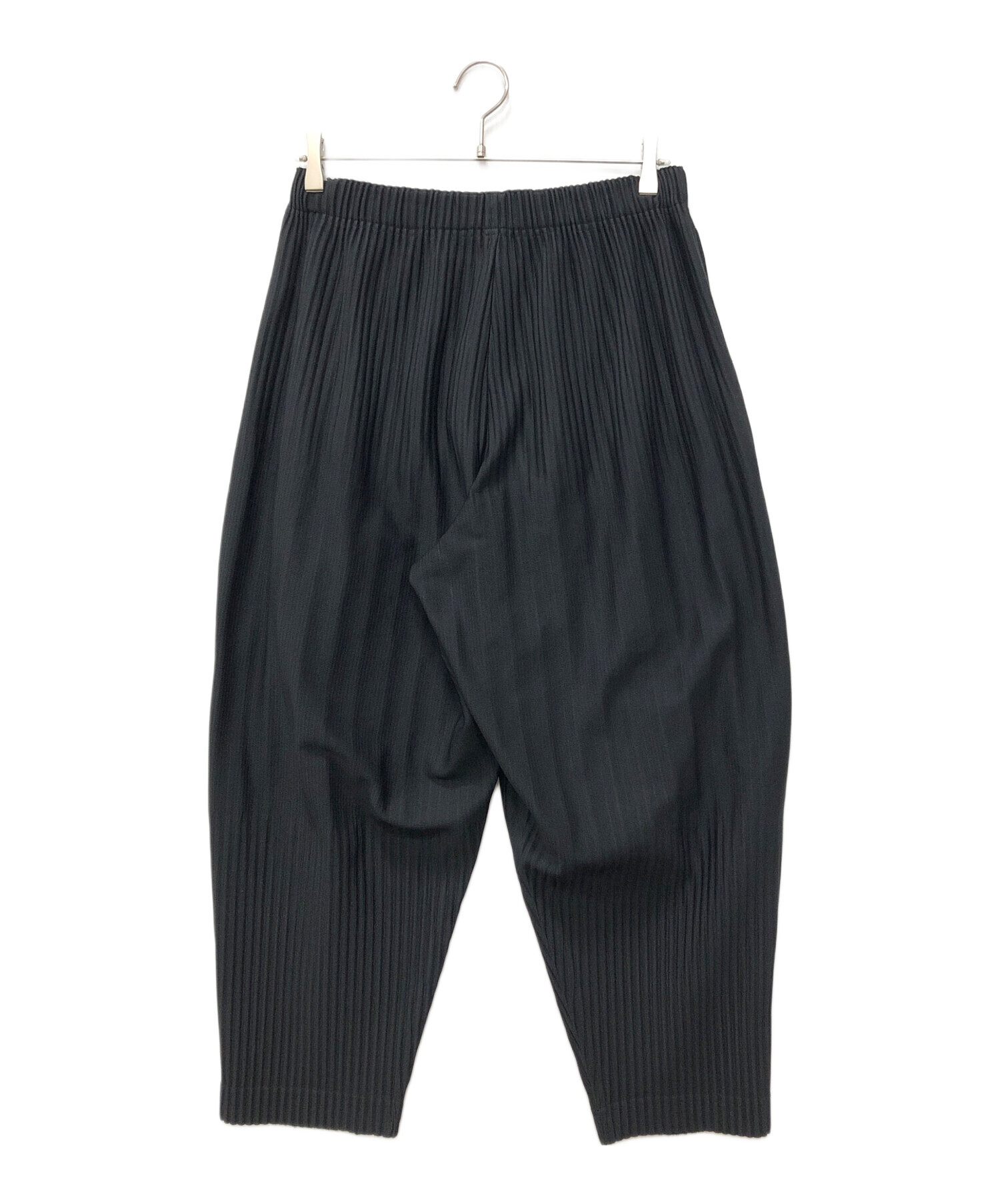 HOMME PLISSÉ オムプリッセ 消しプリーツパンツ 黒 サイズ2 中古・古着通販】HOMME PLISSE ISSEY MIYAKE (オム プリッセ イッセイ