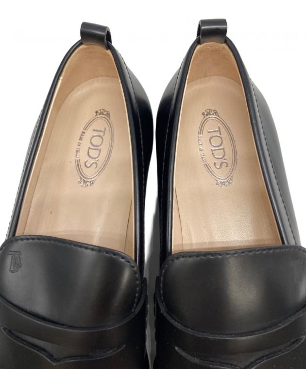 中古・古着通販】TOD'S (トッズ) コインローファー ブラック サイズ:37