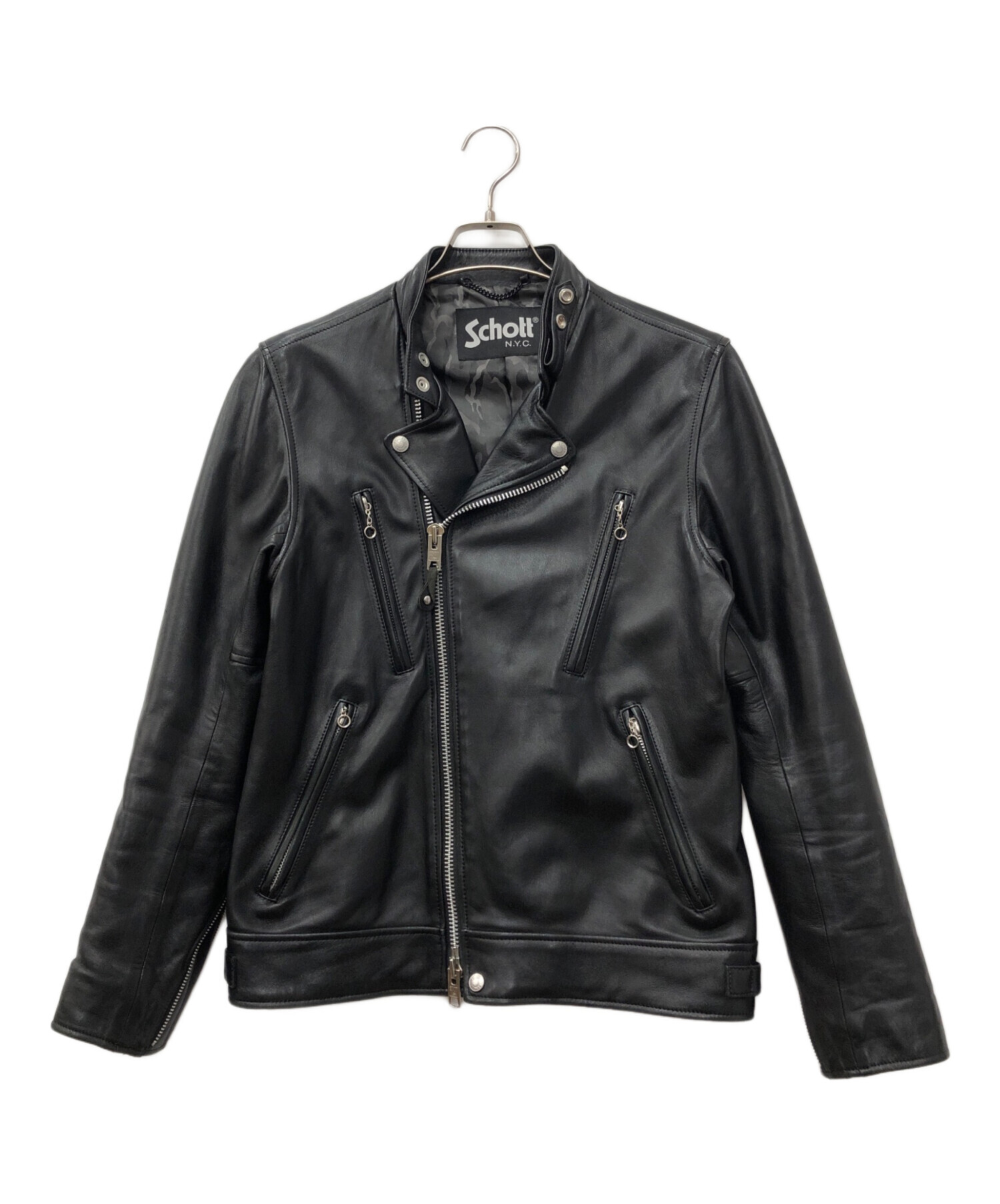 別注 Schott レザージャケット Schott フード付きレザージャケット L
