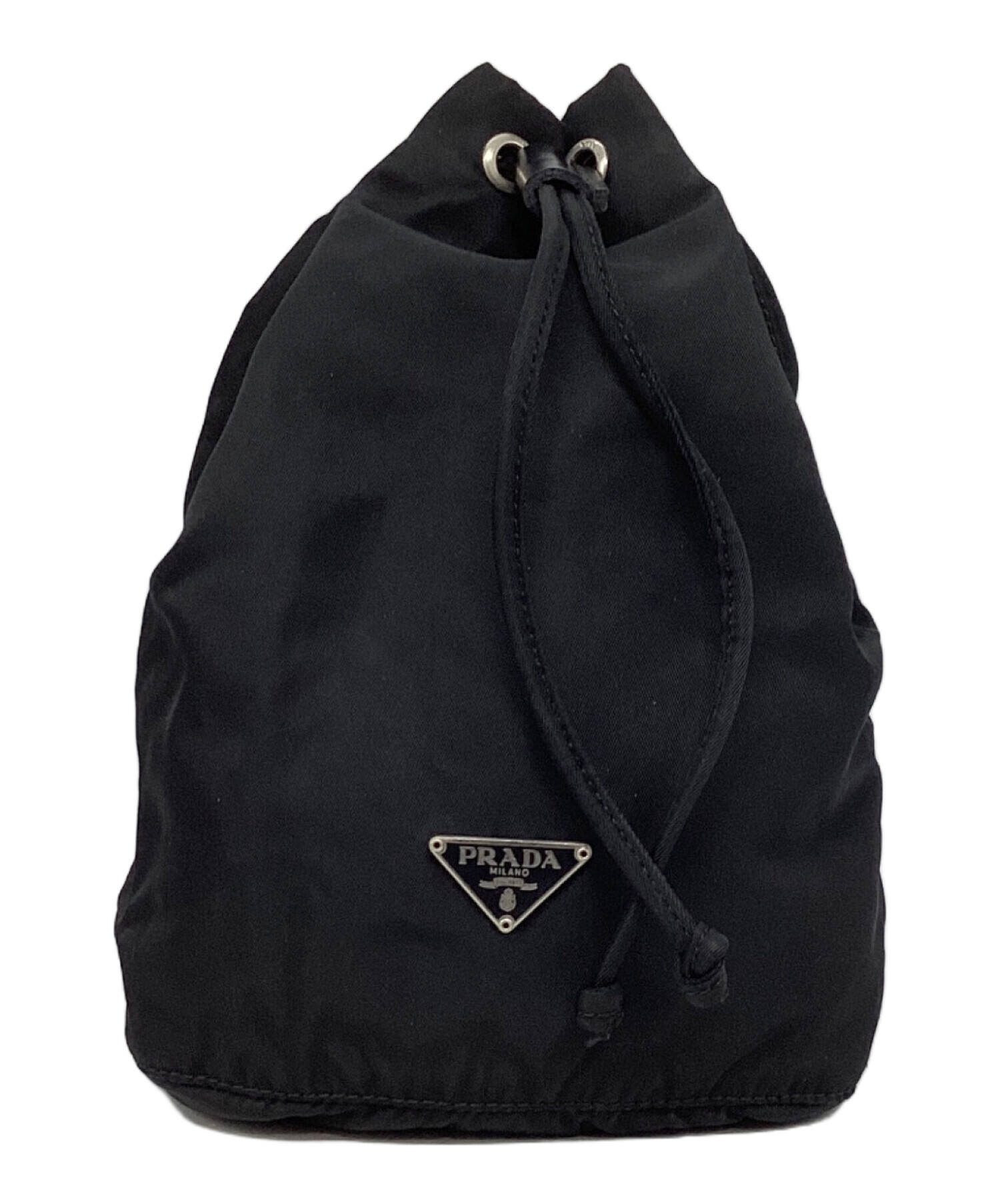 中古・古着通販】PRADA (プラダ) 巾着バッグ ブラック｜ブランド・古着