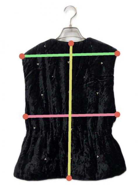 中古・古着通販】ne quittez pas (ヌキテパ) Crushed Velvet Pearl