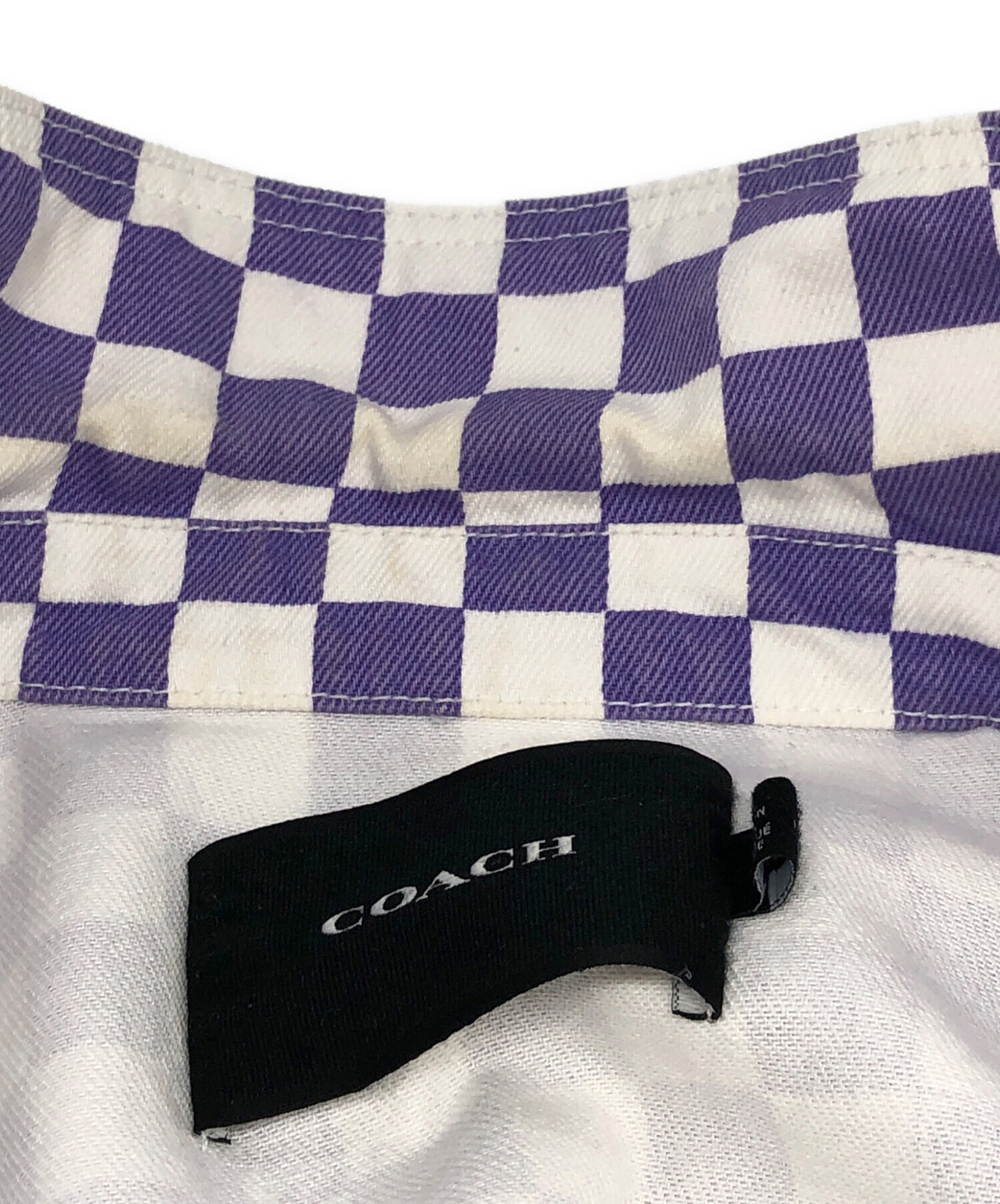 中古・古着通販】COACH (コーチ) チェッカーボード デニム ジャケット