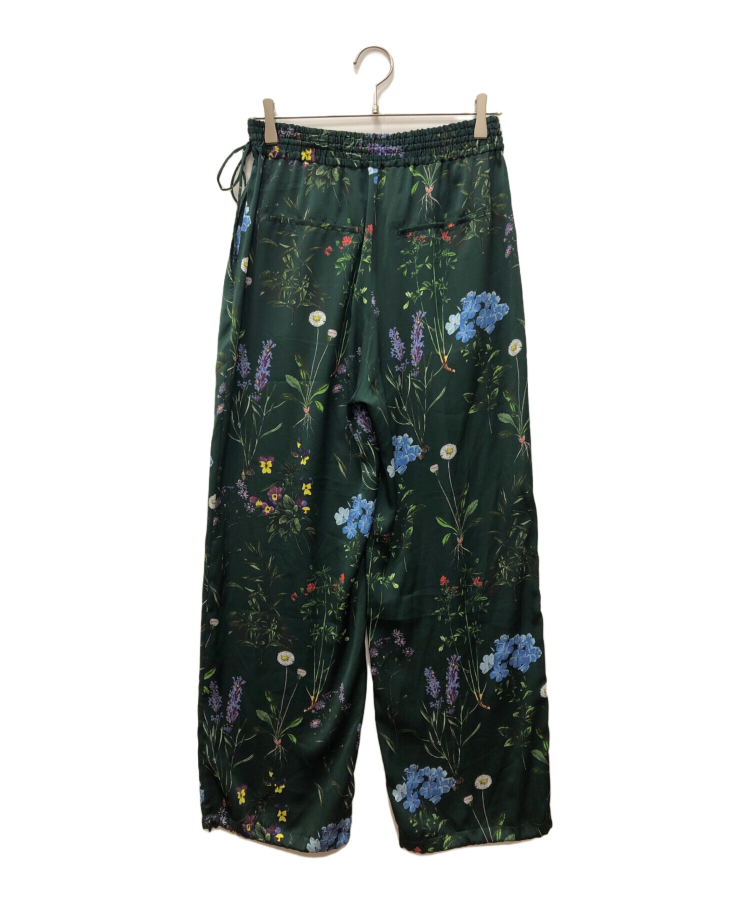 試着のみ TICCA ティッカ 25SS フラワープリントパンツ ダークグリーン 中古・古着通販】ticca (ティッカ) フラワープリントパンツ グリーン
