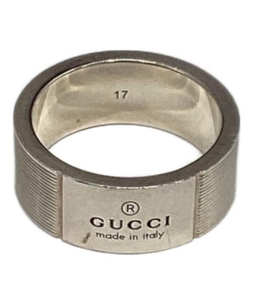 グッチ ロゴ リング 17.5号 シルバー925 【中古】 中古・古着通販】GUCCI (グッチ) ロゴリング シルバー サイズ:17