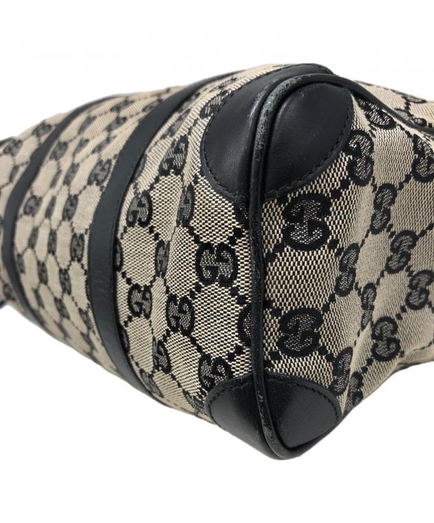 中古・古着通販】GUCCI (グッチ) GGキャンバスミニボストンバッグ