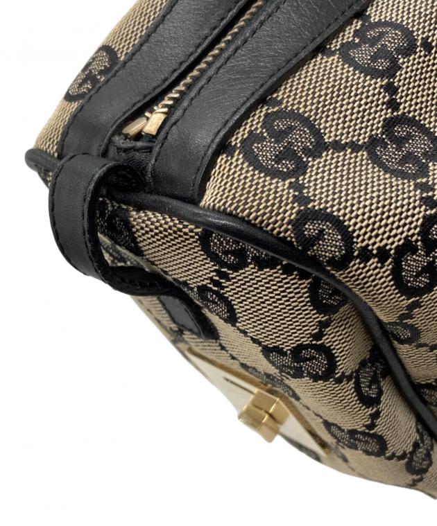 中古・古着通販】GUCCI (グッチ) GGキャンバスミニボストンバッグ