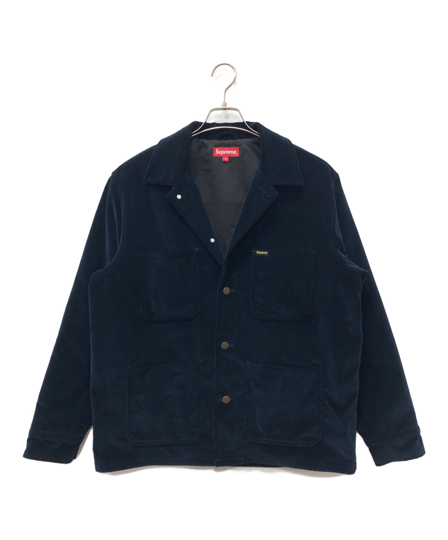 中古・古着通販】SUPREME (シュプリーム) Velvet Chore Coat ネイビー