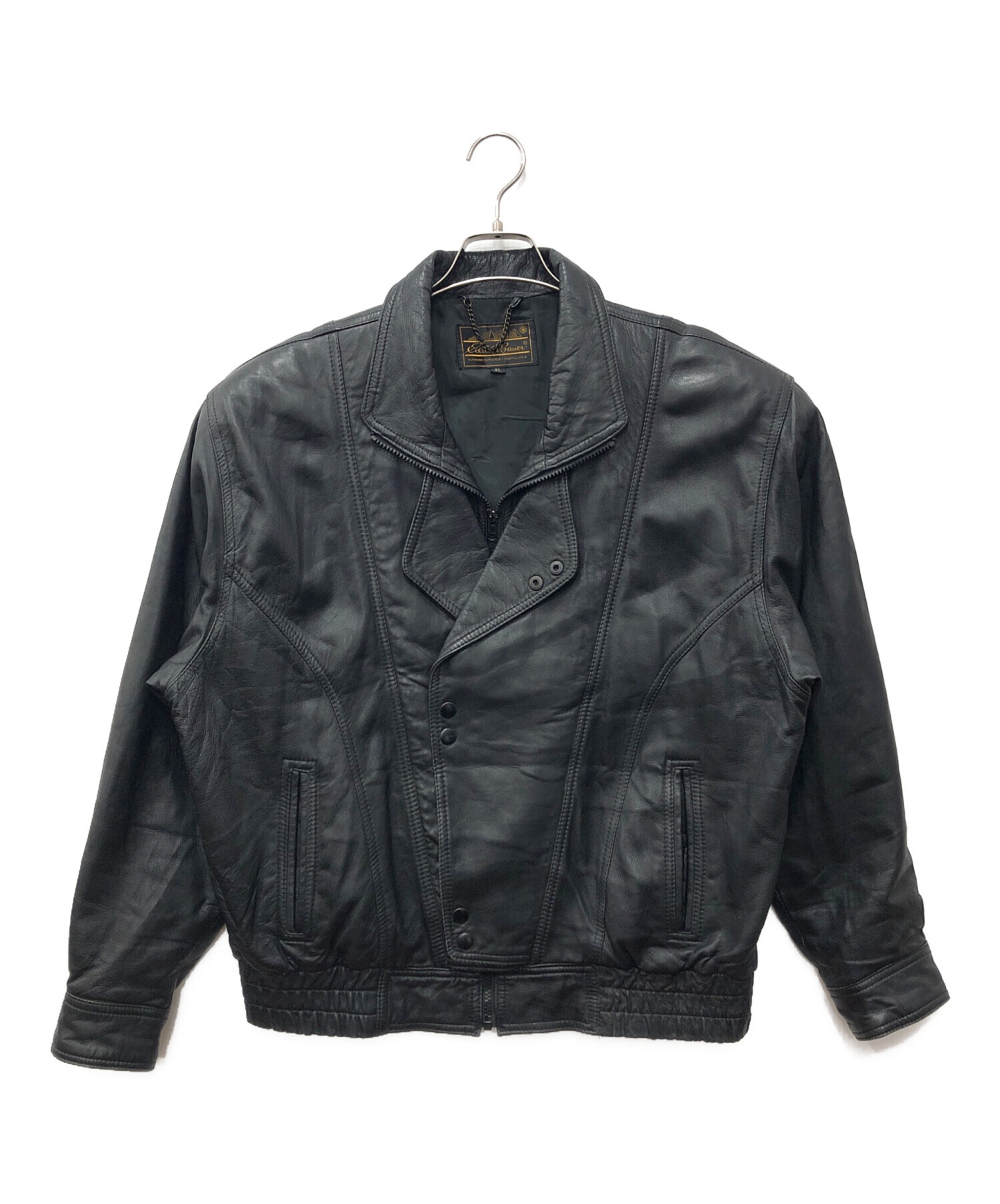 中古・古着通販】Eddie Bauer (エディーバウアー) 黒タグ レザー
