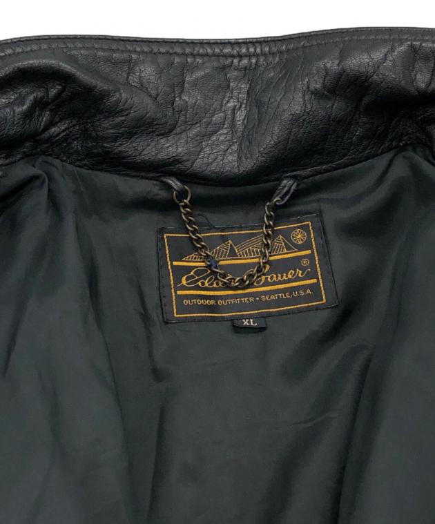 中古・古着通販】Eddie Bauer (エディーバウアー) 黒タグ レザー