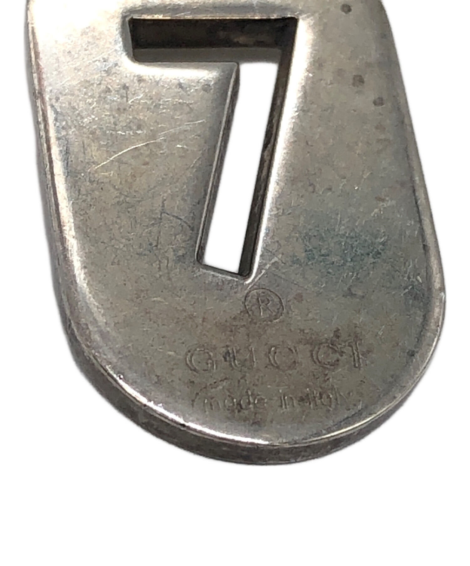 中古・古着通販】GUCCI (グッチ) ナンバー7プレートペンダント