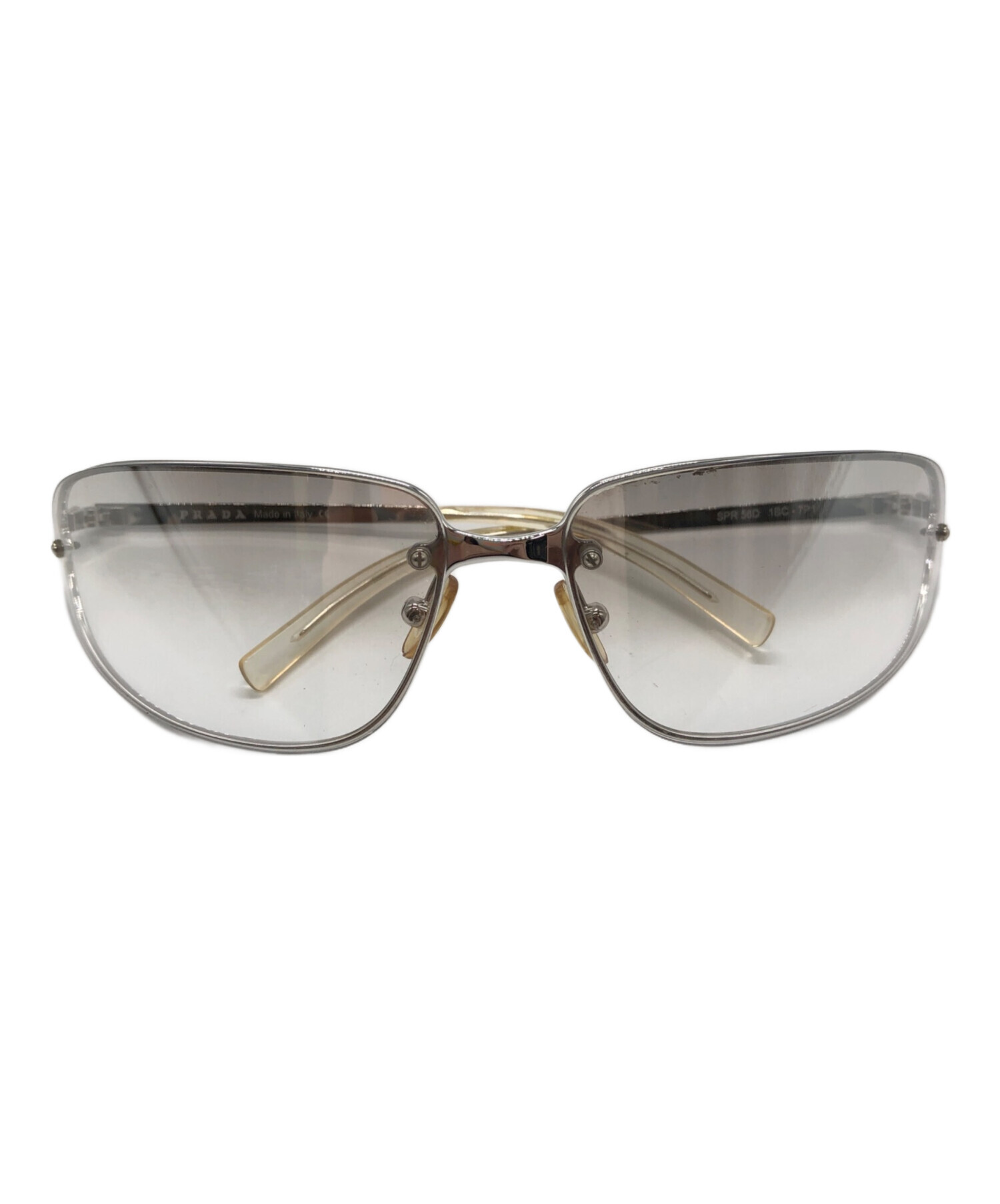 中古・古着通販】PRADA (プラダ) サングラス シルバー サイズ:SPR 56D