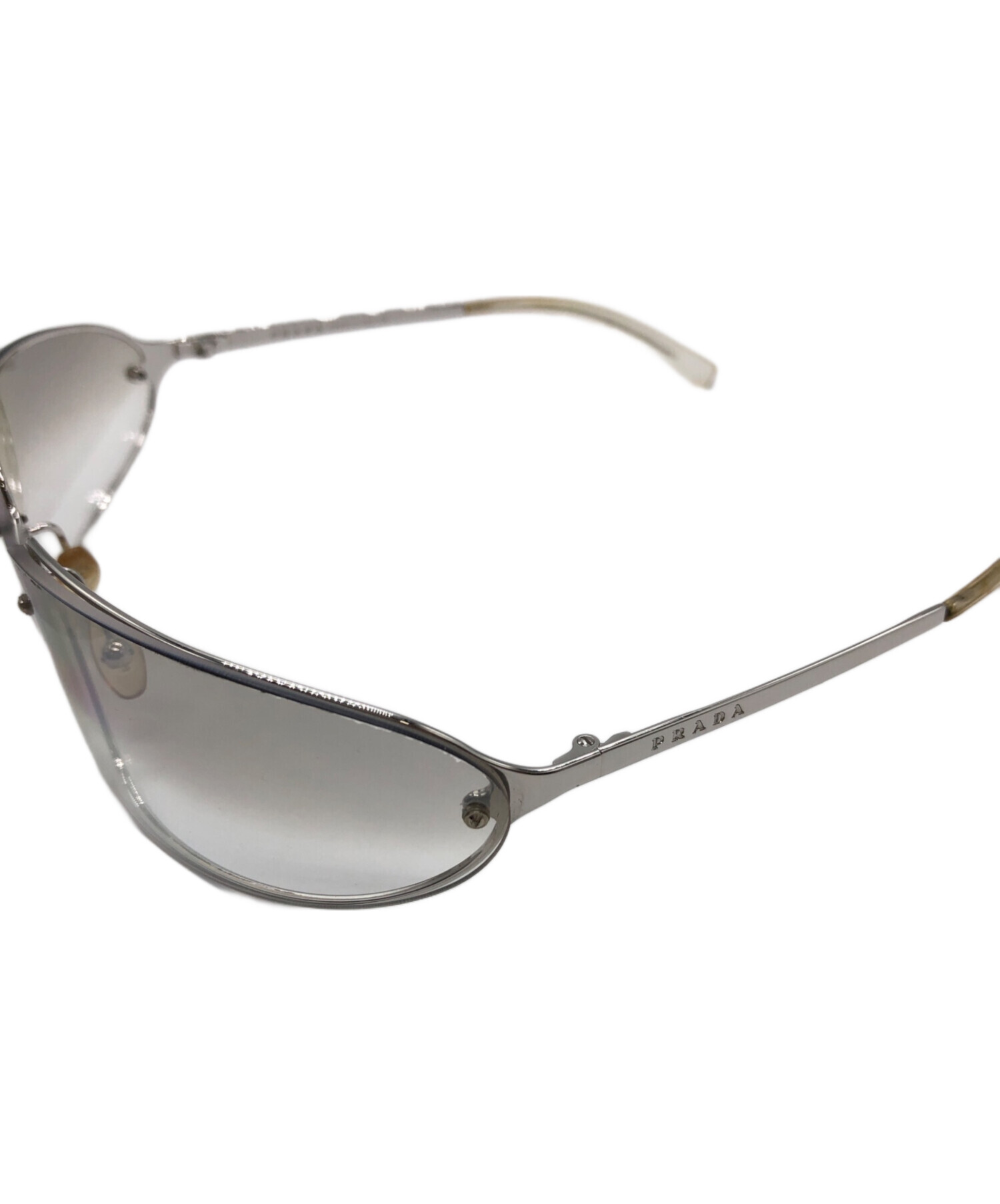 中古・古着通販】PRADA (プラダ) サングラス シルバー サイズ:SPR 56D
