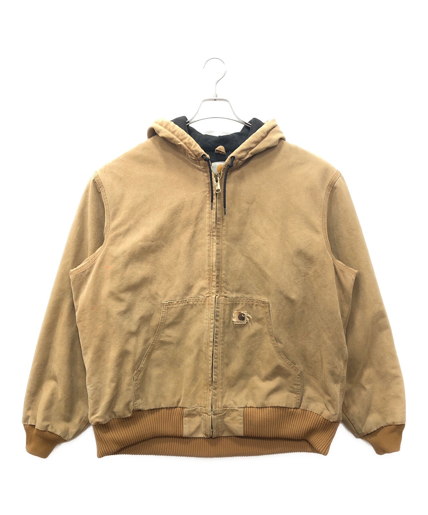 Carhartt アクティブジャケット パーカー 10-12 ベージュ 中綿入り