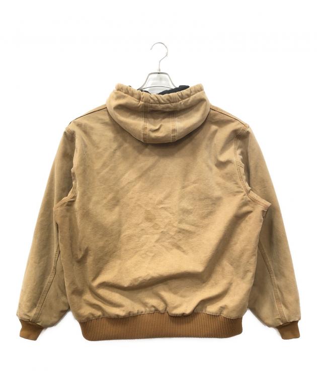 Carhartt アクティブジャケット パーカー 10-12 ベージュ 中綿入り 中古・古着通販】CarHartt (カーハート) アクティブジャケット
