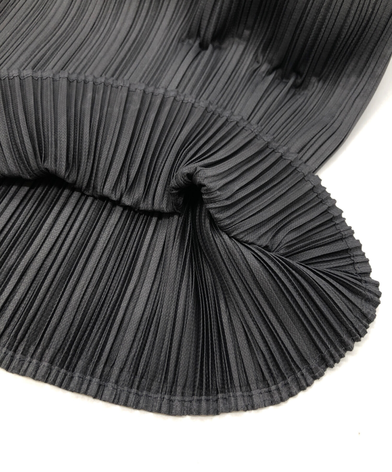 プリーツプリーズ ハイネック長袖カットソー PP04-JK604 グレー 3 中古・古着通販】PLEATS PLEASE (プリーツプリーズ) プリーツ