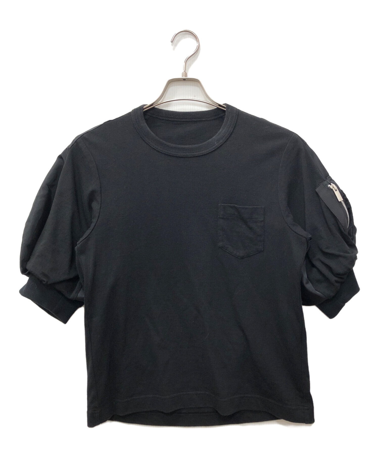 中古・古着通販】sacai (サカイ) Nylon Twill x Cotton Jersey T-Shirt