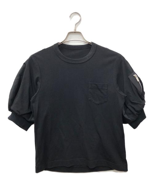 中古・古着通販】sacai (サカイ) Nylon Twill x Cotton Jersey T-Shirt