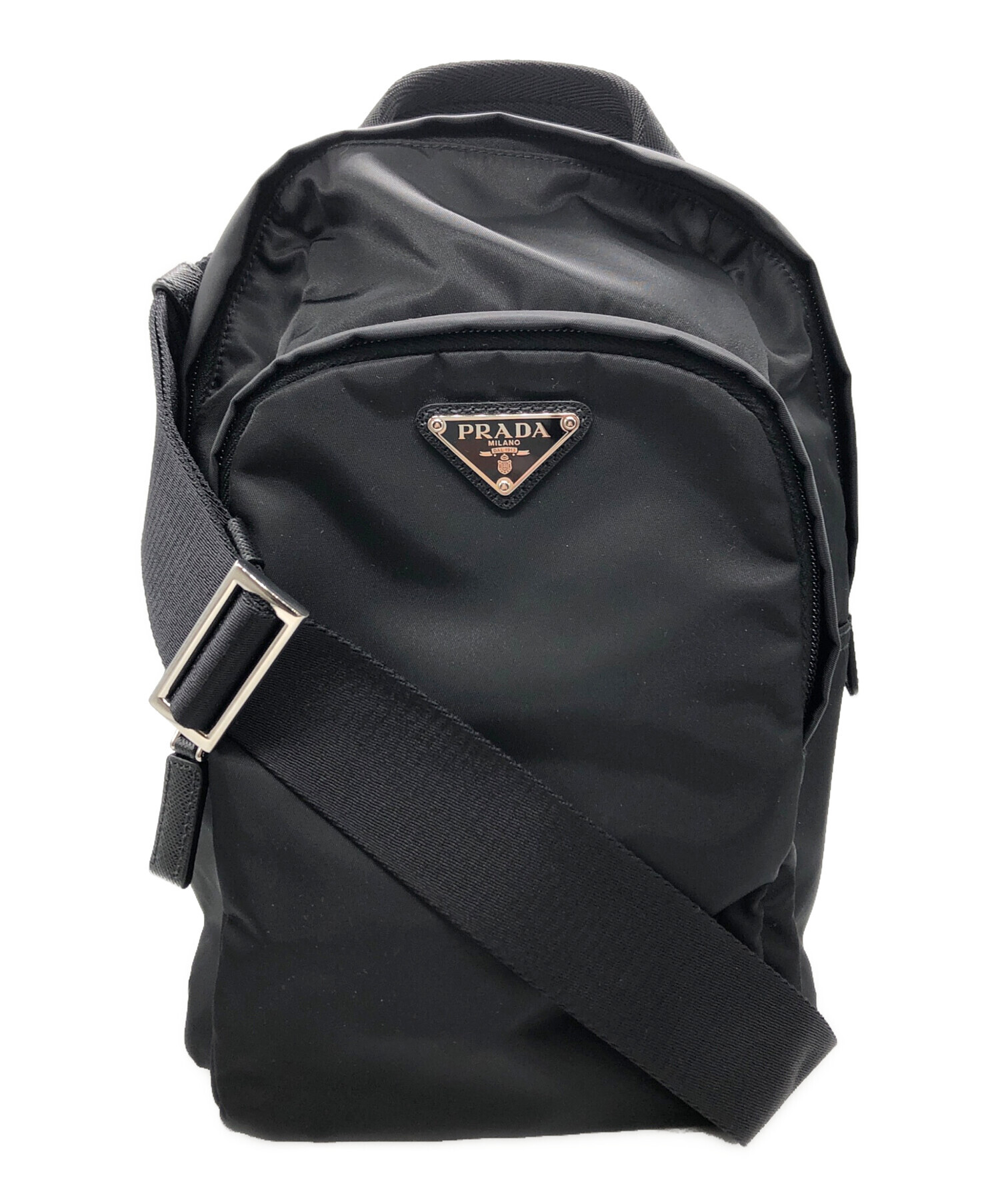 中古・古着通販】PRADA (プラダ) Re-Nylon サフィアーノレザーバック 